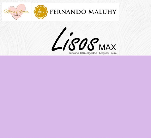 TRICOLINE LAVANDA 100% ALGODÃO LISO 0,50cm X 1,50m | LMAX3141
