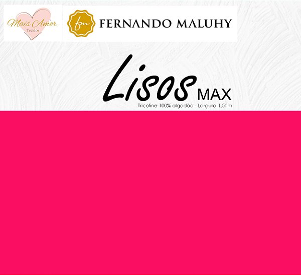 TRICOLINE PINK 100% ALGODÃO LISO 0,50cm X 1,50m | LMAX2819
