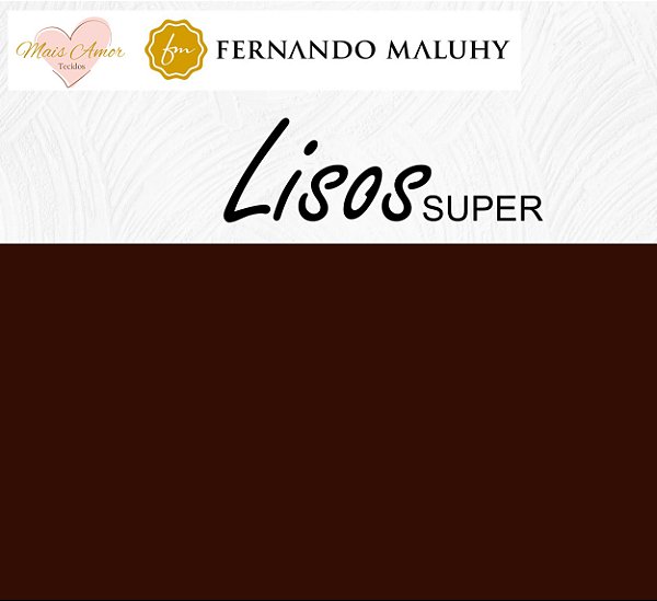 TRICOLINE MARROM 100% ALGODÃO LISO 0,50cm X 1,50m | LPLUS045