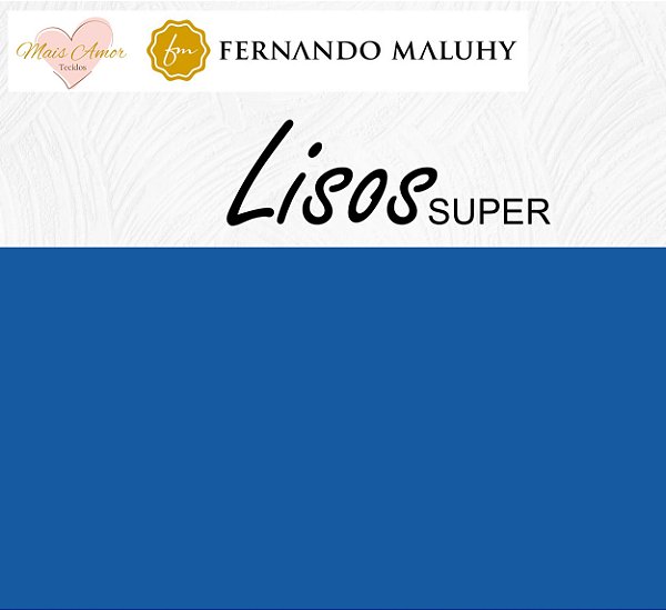 TRICOLINE AZUL ROYAL 100% ALGODÃO LISO 050cm x 1,50m | LPLUS017E
