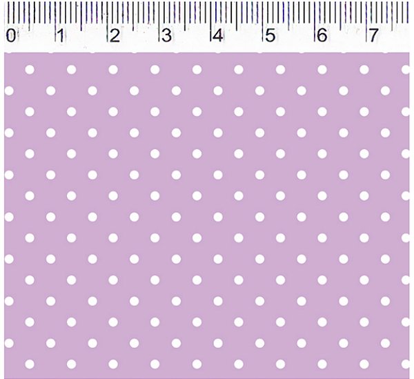 TRICOLINE LILÁS 100% ALGODÃO ESTAMPADA PLUS POÁ 0,50cm X 1,50m | P1010C01