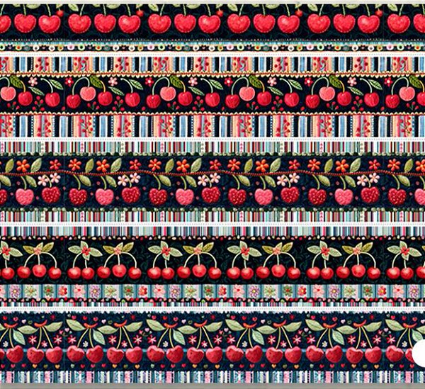 TRICOLINE DIGITAL 100% ALGODÃO ESTAMPADA FRUTAS 0,55cm X 1,50m | 93183C01