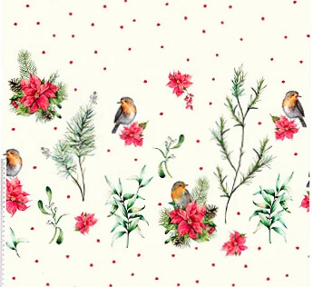 SARJA DIGITAL 100% ALGODÃO ESTAMPADA IMPERMEÁVEL NATAL 0,50cm X 1,70m | PM010S01