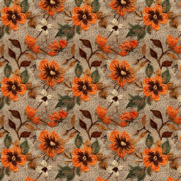 TECIDO TRICOLINE DIGITAL 100% ALGODÃO ESTAMPADO 3D JUTA FLORIDA 0,50cm X 1,50m | 93244C01