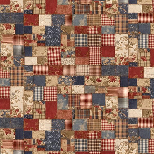 TRICOLINE DIGITAL 100% ALGODÃO ESTAMPADA 3D GEOMÉTRICO PATCHWORK 0,50cm X 1,50m | 93285C01