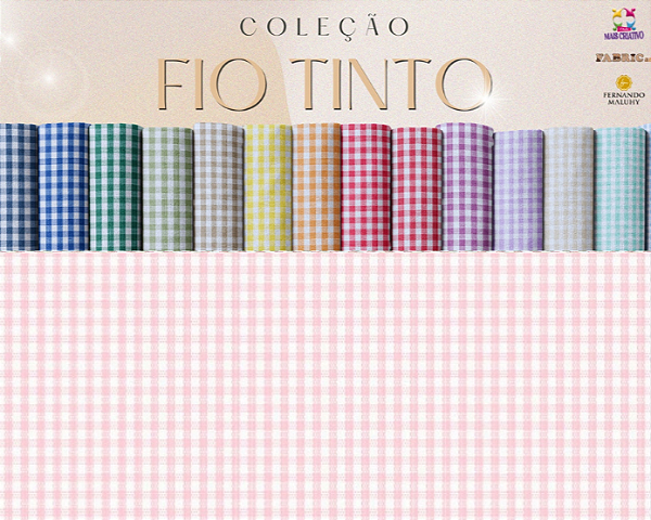 TECIDO TRICOLINE FIO TINTO 100% ALGODÃO ESTAMPADO XADREZ 0,50cm X 1,50m | 1XM1128