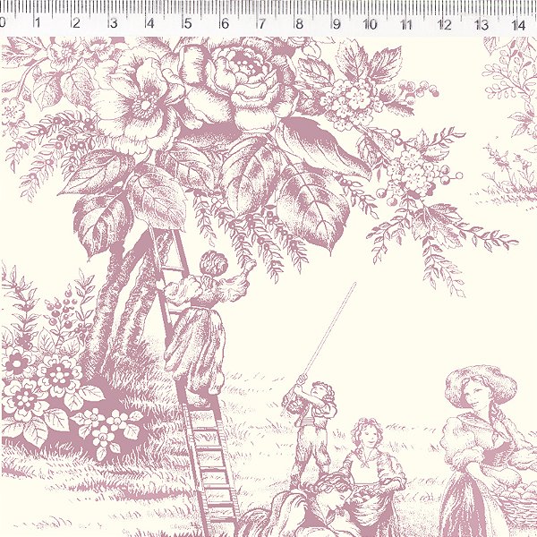 TRICOLINE TRADICIONAL 100% ALGODÃO ESTAMPADA PAISAGENS E LUGARES 0,50cm x 1,50m | 30686C01E
