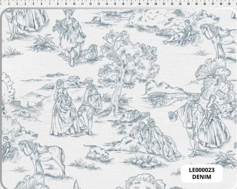 TECIDO LINHO ESTAMPADO  PAISAGENS E LUGARES 0,50cm x 1,50m | LE000023