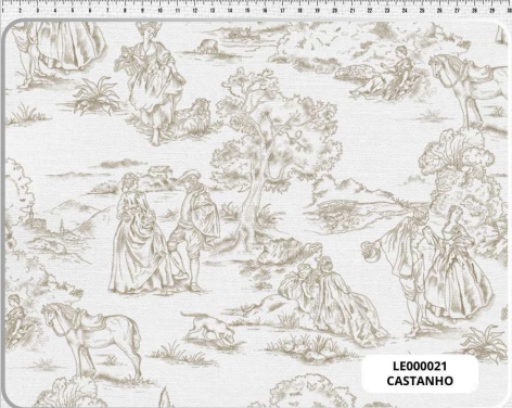 TECIDO LINHO ESTAMPADO  PAISAGENS E LUGARES 0,50cm x 1,50m | LE000021