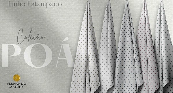 TECIDO LINHO ESTAMPADO POÁS 0,50cm x 1,50m | LE000013