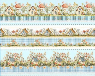 TRICOLINE DIGITAL 100% ALGODÃO BARRADO ESTAMPADA COGUMELOS 0,55cm x 1,50m | 93378C01