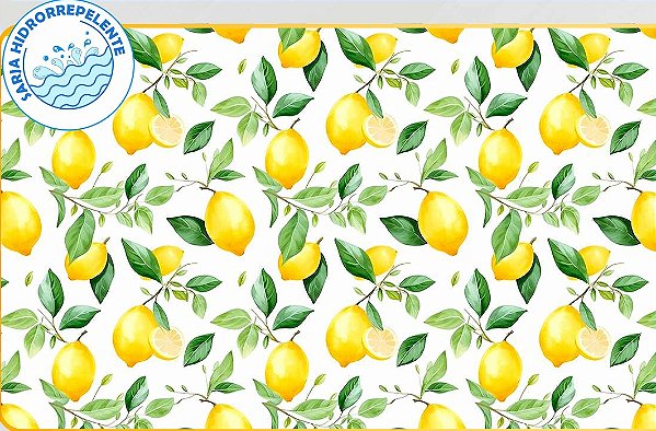 SARJA DIGITAL IMPERMEÁVEL 100% ALGODÃO ESTAMPADA LIMÃO 0,50cm X 1,70m | SDI07S01
