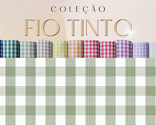 TECIDO TRICOLINE FIO TINTO 100% ALGODÃO ESTAMPADO XADREZ 0,50cm X 1,50m | 9XM1134