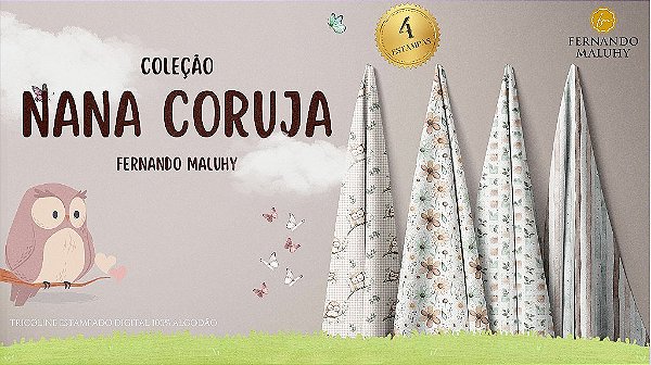 TRICOLINE DIGITAL 100% ALGODÃO ESTAMPADA FOLHAS 0,50cm X 1,50m | 93495C01