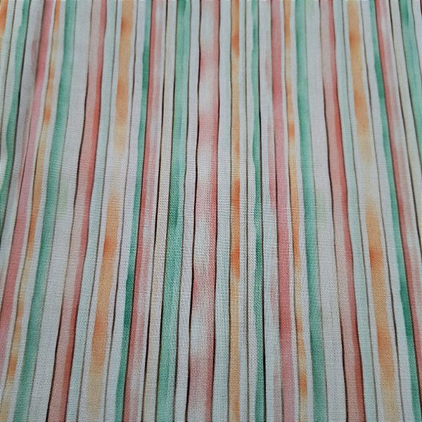 TRICOLINE DIGITAL 100% ALGODÃO ESTAMPADA  LISTRADO 0,50cm X 1,50m | 93582C01