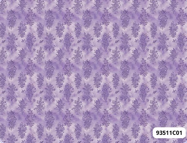 TRICOLINE DIGITAL 100% ALGODÃO ESTAMPADA LAVANDA TEXTURA 0,50cm x 1,50m | 93511C01