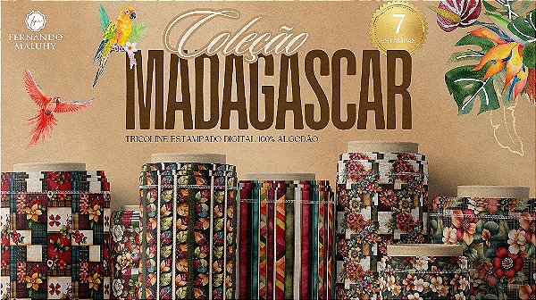 TECIDO TRICOLINE DIGITAL 100% ALGODÃO ESTAMPADO FLORAL FUNDO XADREZ 0,50cm X 1,50m | 93556C01