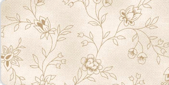 TRICOLINE ROTATIVO 100% ALGODÃO ESTAMPADO HERBE CREME 0,50cm X 1,50m | CR7003