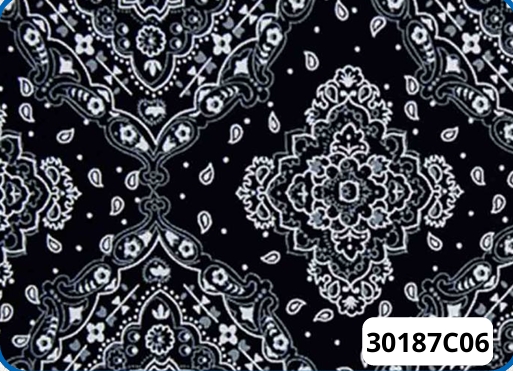 TRICOLINE ROTATIVO 100% ALGODÃO ESTAMPADO BANDANA 0,50cm X 1,50m | 30187C06