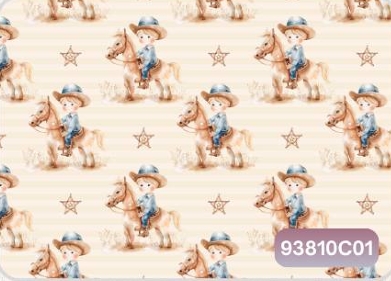 TRICOLINE DIGITAL 100% ALGODÃO ESTAMPADA ANIMAIS COUNTRY 0,50cm X 1,50m | 93810C01