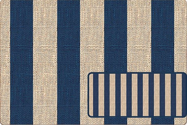 SARJA DIGITAL 100% ALGODÃO ESTAMPADA HIDRORREPELENTE LISTRADA 0,50cm X 1,70m | SDI14S01