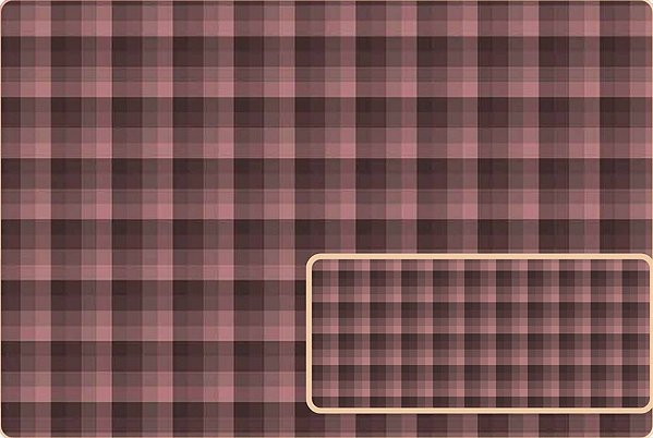 TRICOLINE DIGITAL 100% ALGODÃO ESTAMPADA XADREZ BORDO 0,50cm X 1,50m | PANX0002