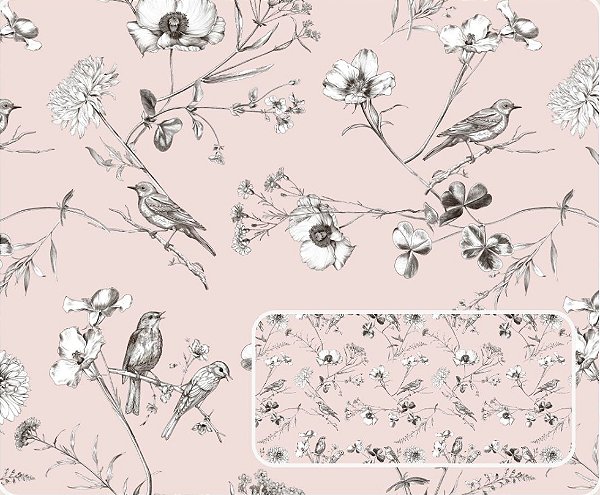 TRICOLINE DIGITAL 100% ALGODÃO ESTAMPADA PASCOA SILVESTRE 0,50cm x 1,50m | SS053C01