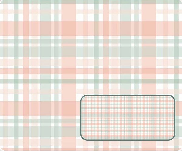 TECIDO TRICOLINE DIGITAL 100% ALGODÃO ESTAMPADO XADREZ 0,50cm X 1,50m | TX000014