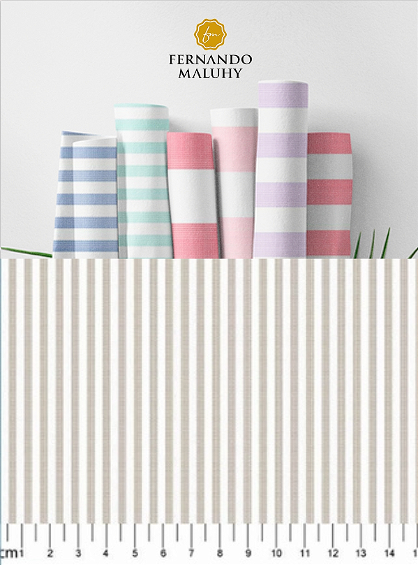 TECIDO TRICOLINE FIO TINTO 100% ALGODÃO ESTAMPADO LISTRADO 3M M 0,50cm X 1,50m | L2271106