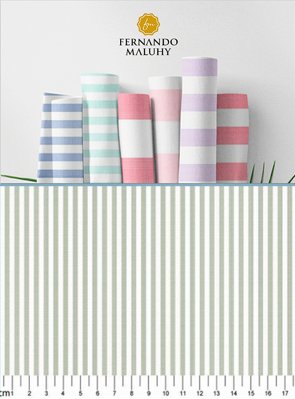 TECIDO TRICOLINE FIO TINTO 100% ALGODÃO ESTAMPADO LISTRADO 3M M 0,50cm X 1,50m | L2271108