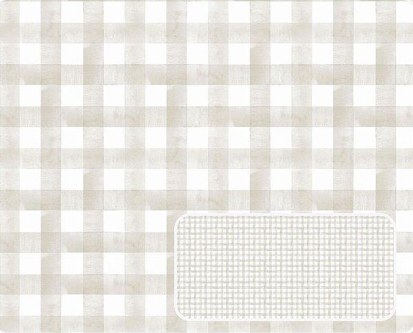 TRICOLINE DIGITAL 100% ALGODÃO ESTAMPADA XADREZ DUPLA FOFURA 0,50cm X 1,50m | 94010C01