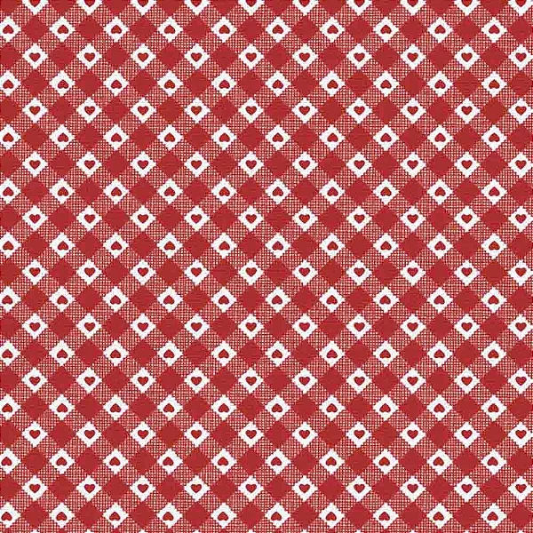 TECIDO TRICOLINE TRADICIONAL 100% ALGODÃO ESTAMPADO CORAÇÃO COUNTRY 0,50cm X 1,50m | CR1005