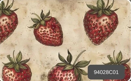 TRICOLINE DIGITAL 100% ALGODÃO ESTAMPADA VINTAGE FRUTAS 0,50cm x 1,50m | 94028C01