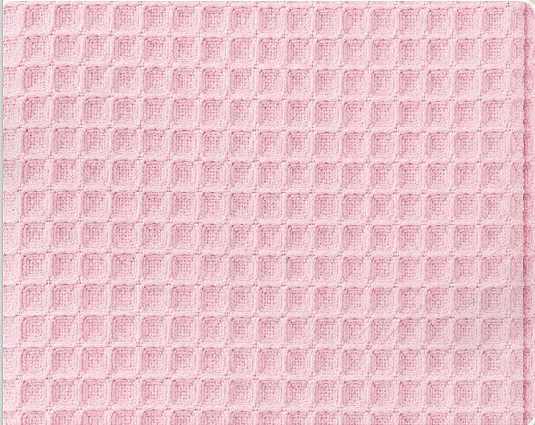TECIDO PIQUET 100% ALGODÃO FAVO ROSA 0,50cm x 1,40m | 10178C05