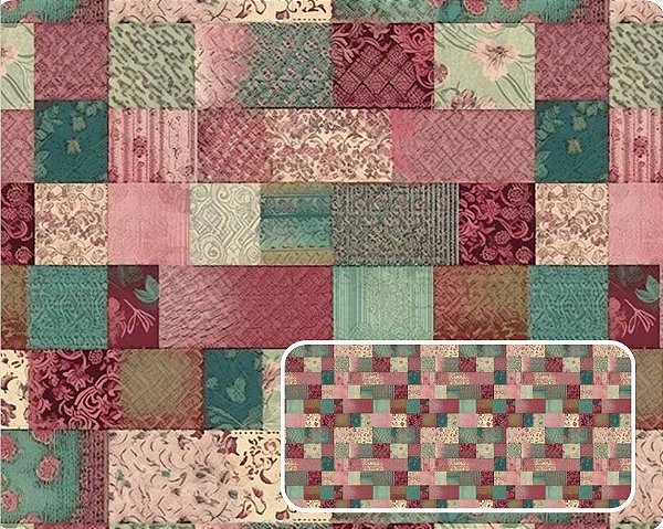 TRICOLINE DIGITAL 100% ALGODÃO ESTAMPADA FUNDO PATCH 0,50cm X 1,50m | 94149C01