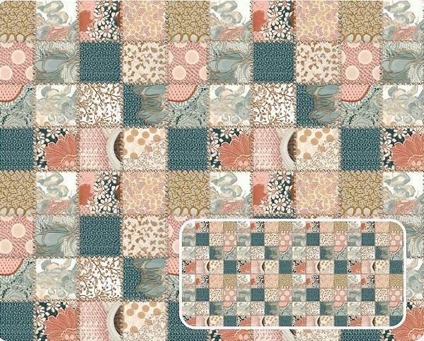 TRICOLINE DIGITAL 100% ALGODÃO ESTAMPADA FUNDO PATCH 0,50cm X 1,50m | 94150C01