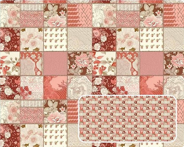 TRICOLINE DIGITAL 100% ALGODÃO ESTAMPADA FUNDO PATCH 0,50cm X 1,50m | 94151C01