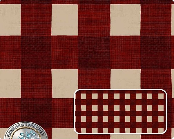 SARJA DIGITAL 100% ALGODÃO ESTAMPADO XADREZ DECORA 0,50cm X 1,70m | 94215S01
