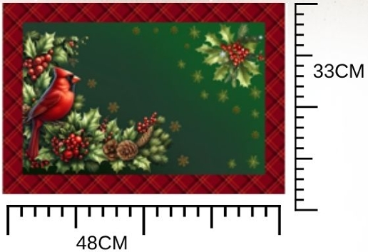 TRICOLINE DIGITAL 100% ALGODÃO ESTAMPADA AMERICANO DE NATAL [ 4 PEÇAS ] 0,50cm X 1,50m | CH000238