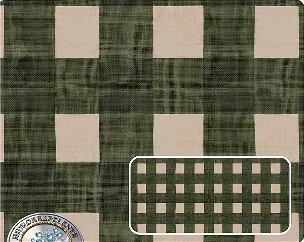 SARJA DIGITAL 100% ALGODÃO ESTAMPADO XADREZ DECORA 0,50cm X 1,70m | 94213S01