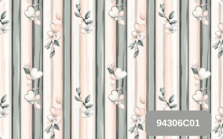 TECIDO TRICOLINE DIGITAL 100% ALGODÃO ESTAMPADO FLORAL PASTEL LISTRA 0,50cm X 1,50m | 94306C01