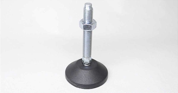 Pé Nivelador Articulado Base 60mm M14 x 100mm