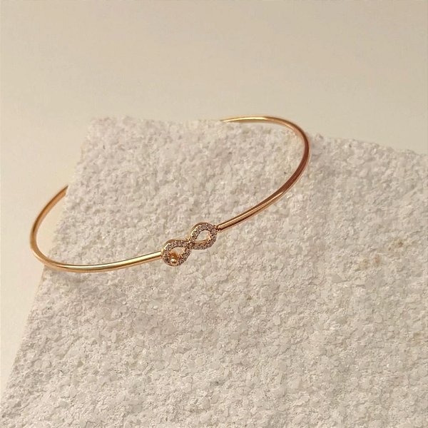 Bracelete Infinito - Banhado à Ouro 18k