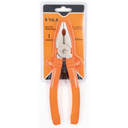 Alicate Universal 8" Niquelado Vila