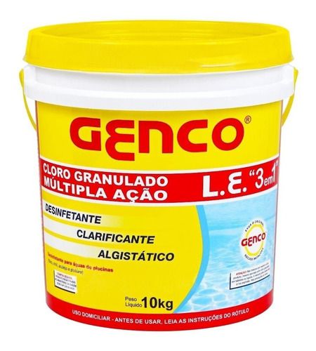 Cloro 3 em 1 Multiação 10kg - Genco