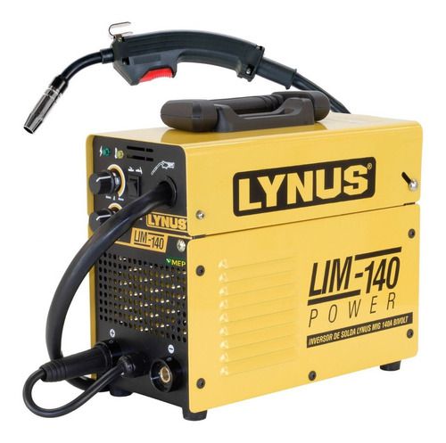 Maquina de Solda Inversora Multiprocesso TIG MIG Eletrodo 140A LIM-140 Power Bivolt Lynus