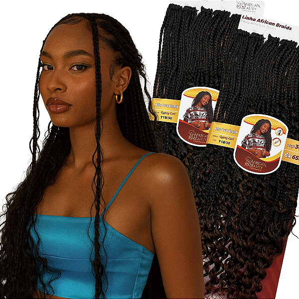 Cabelo Orgânico Gypsy Curl 300g African Beauty