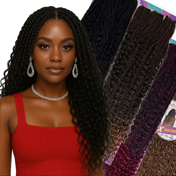 Cabelo Gypsy Braids Ayana Dsoar Hair 300g com Cachos