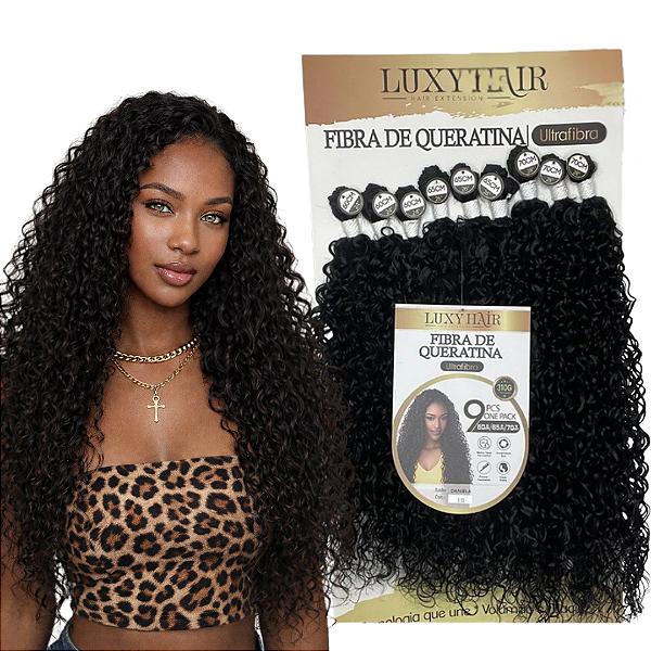 Cabelo Cacheado Daniela Fibra de Queratina 320g 70cm
