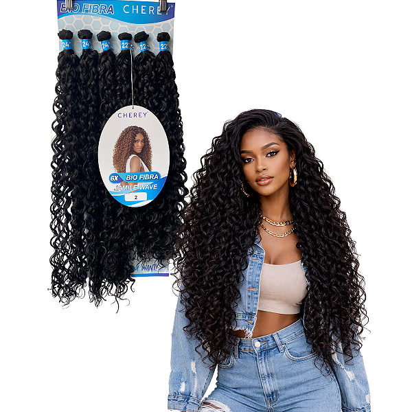 Cabelo Jamile Wave Bio Fibra 75cm – Volume e beleza em 320g!